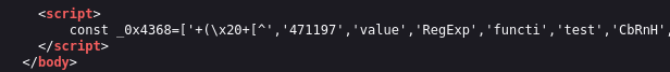 JavaScript snippet