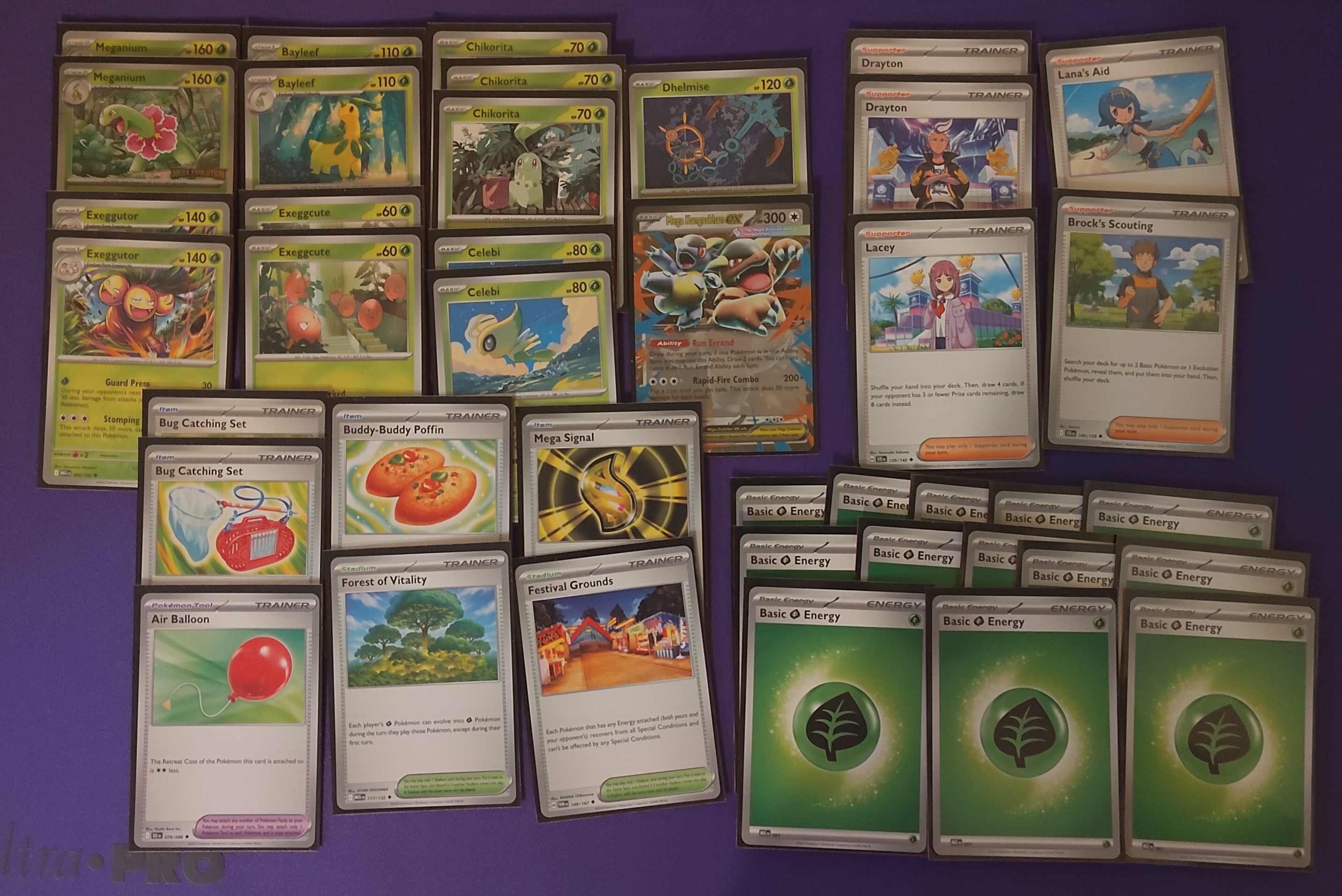 My full prerelease Meganium deck
