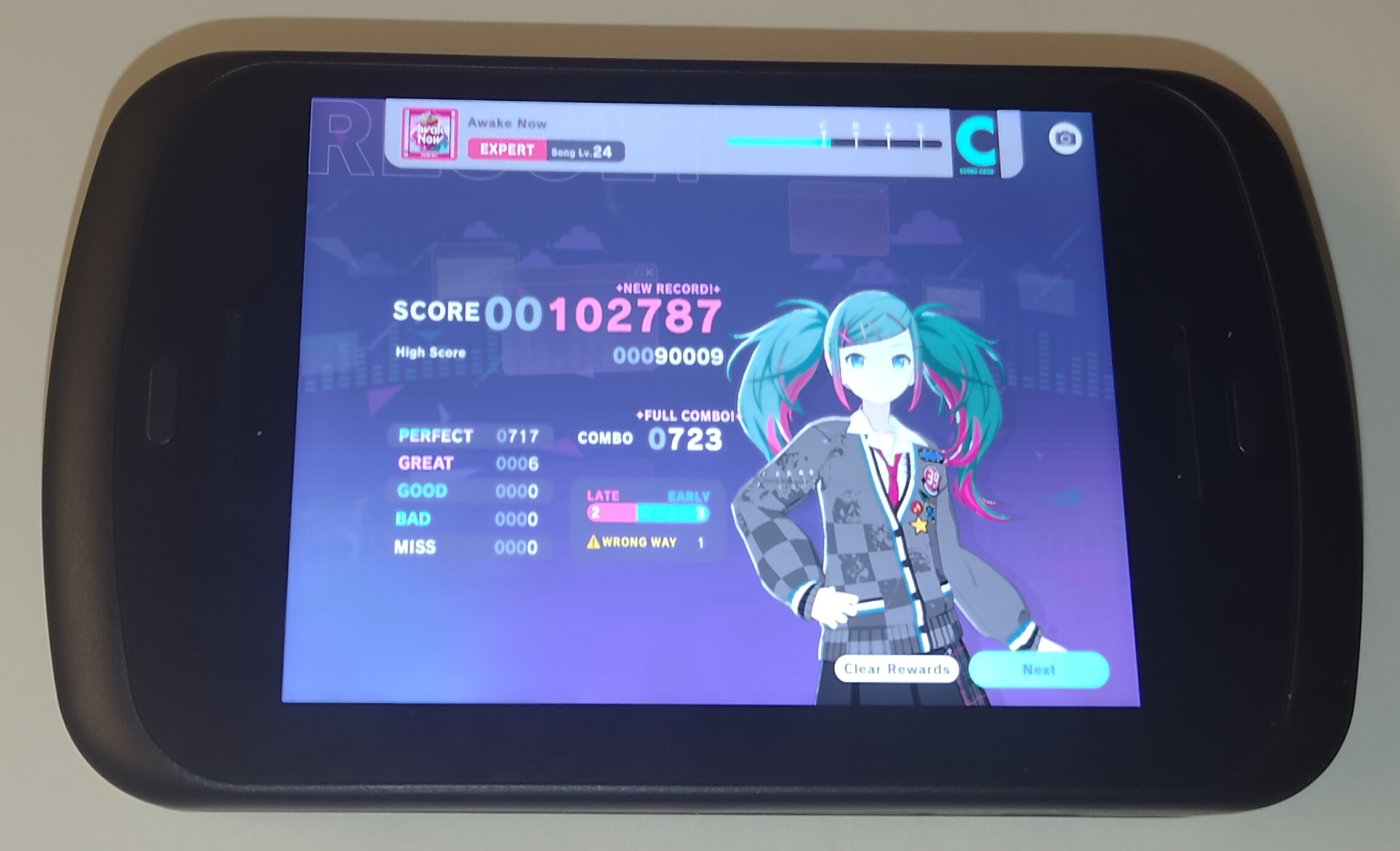 An Android game running on the RG Slide