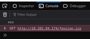 A successful XSS attack
