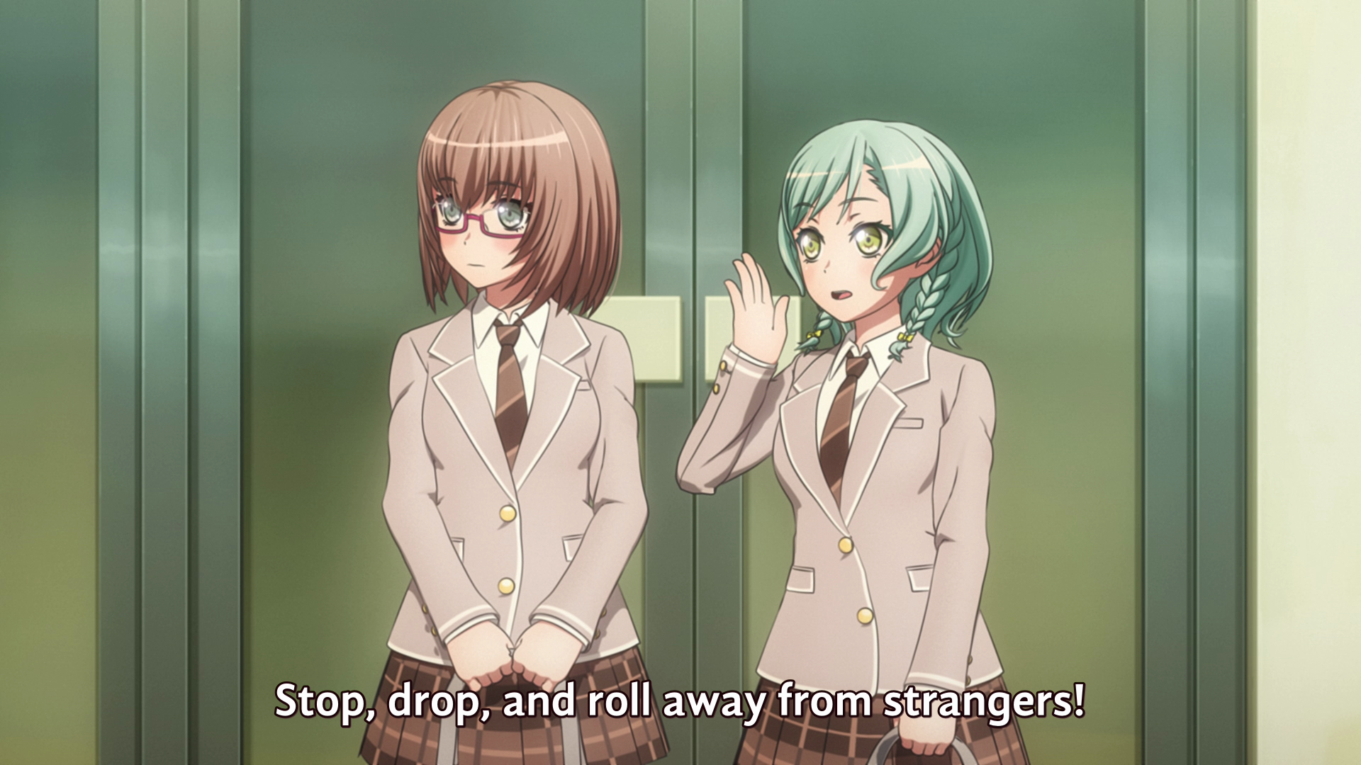 Hina Hikawa: "Ladies, remember the protocol: Stop, drop, and roll away from strangers!"
